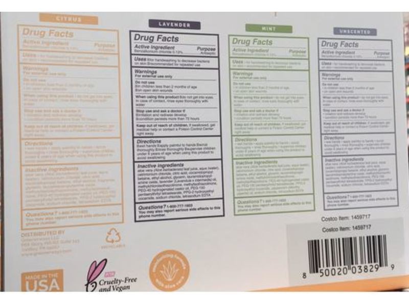 Greenerways Antibacterial Hand Soap, Citrus, Lavender, Mint & Unscented, 4 Pack, 16 fl oz/473 mL Each