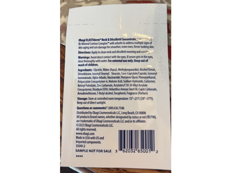 Obagi Medical Elastiderm Neck & Decollete Concentrate, 0.07 fl oz/2 mL