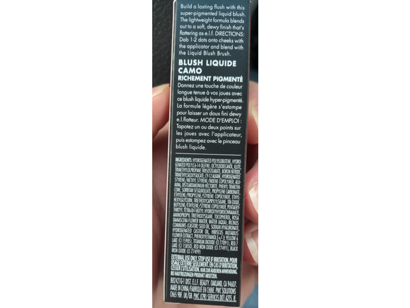 e.l.f. Camo High - Pigment Liquid Blush, Berry Well, 0.13 fl oz/4 mL