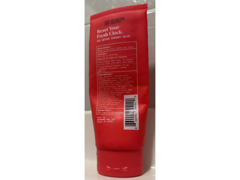 Duradry Deep Cleansing & Deodorizing Body Wash, Aqua, 8.5 fl oz/250 mL