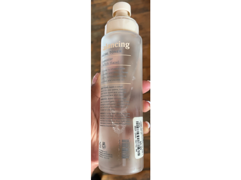 Nature Love Balancing Facial Toner, Rosewater & Witch Hazel, 6 fl oz/117 mL