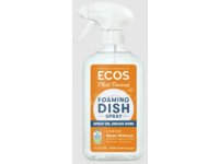 Ecos Plant Powered Foaming Dish Spray, Lemon, 17 fl oz/503 mL, Pack Of 4 - Image 2