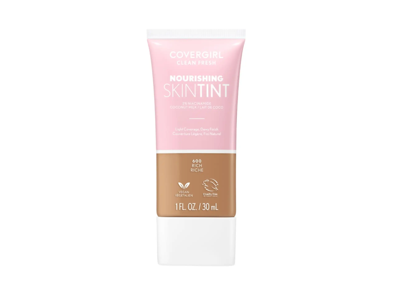 CoverGirl Clean Fresh Skin Milk Nourishing Foundation, 600 Rich , 1 fl oz/30 mL
