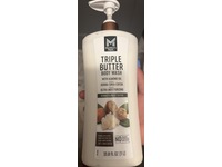 Member's Mark Triple Butter Body Wash, Almond Oil, Jojoba, Shea, Cocoa, 33.8 fl oz/1 L, Pack Of 2 - thumbnail 2