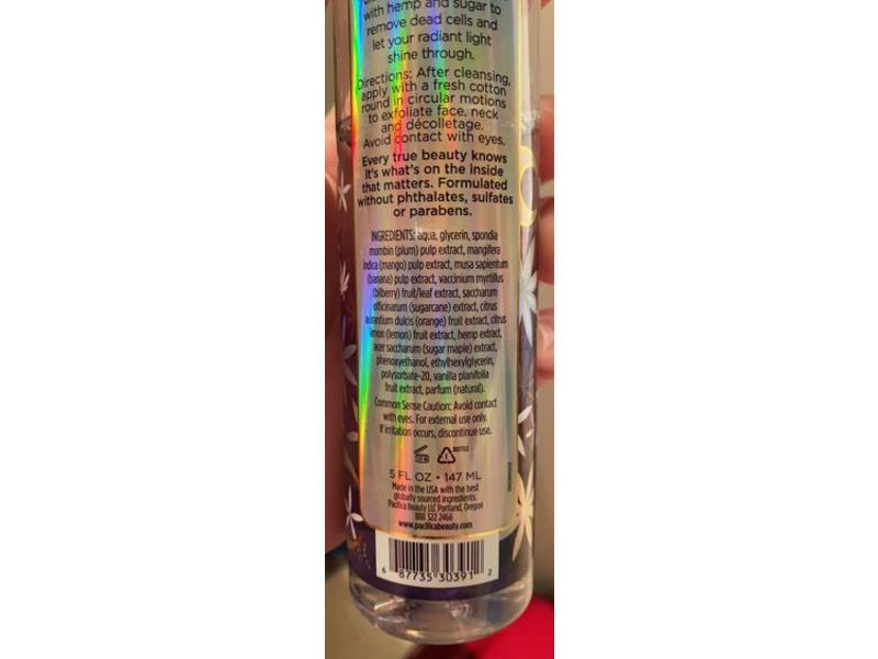 Pacifica Cosmic Renew Aha & Hemp Resurfacing Tonic, 5 fl oz/147 mL