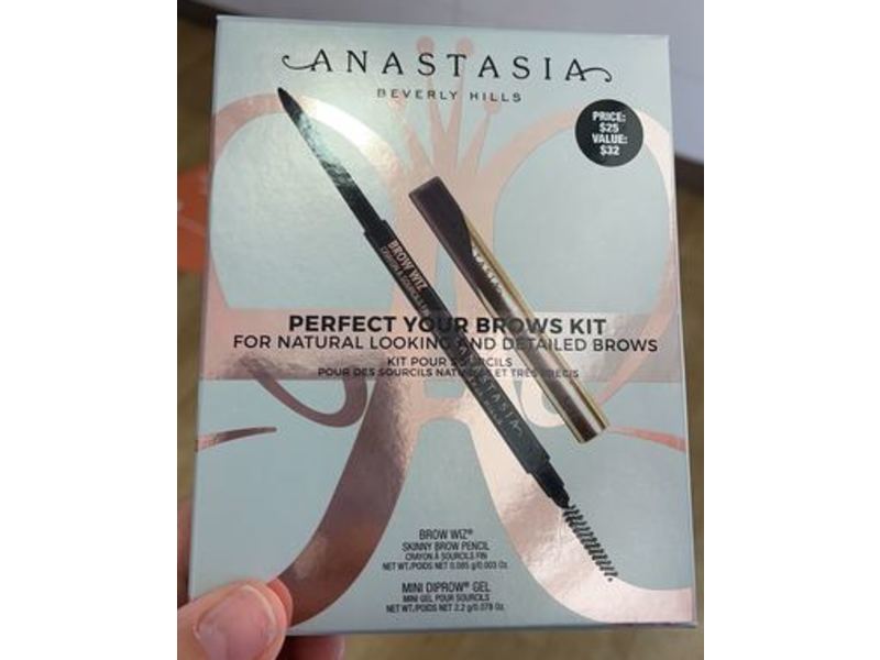 Anastasia Beverly Hills Perfect Your Brows Kit, Soft Brown, Brow Wiz, 0.003 oz / 0.085 g, Mini Diprow Gel, 0.078 oz / 2.2 g
