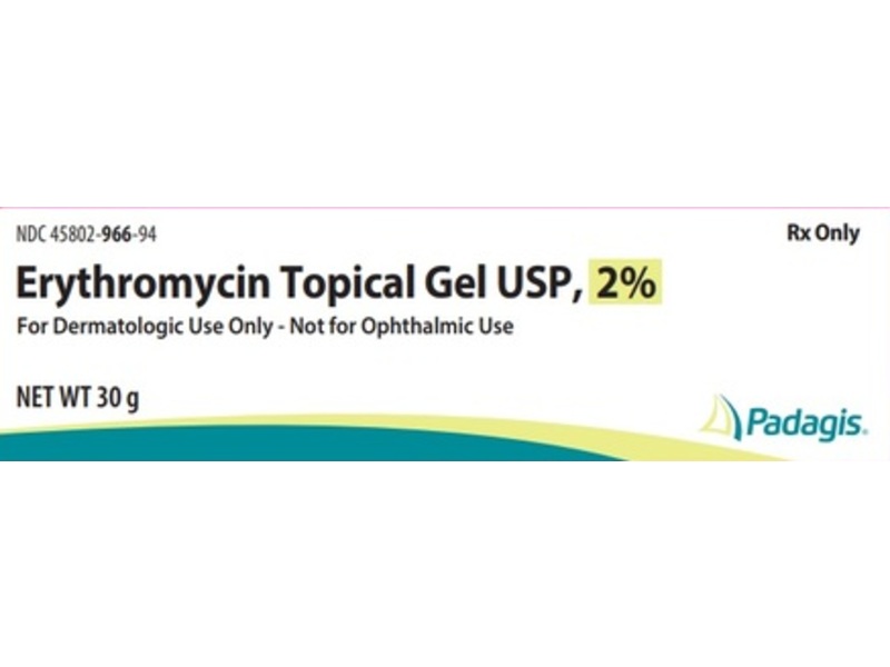 Erythromycin Topical Gel USP, 2%, 60 g, Padagis (Rx)
