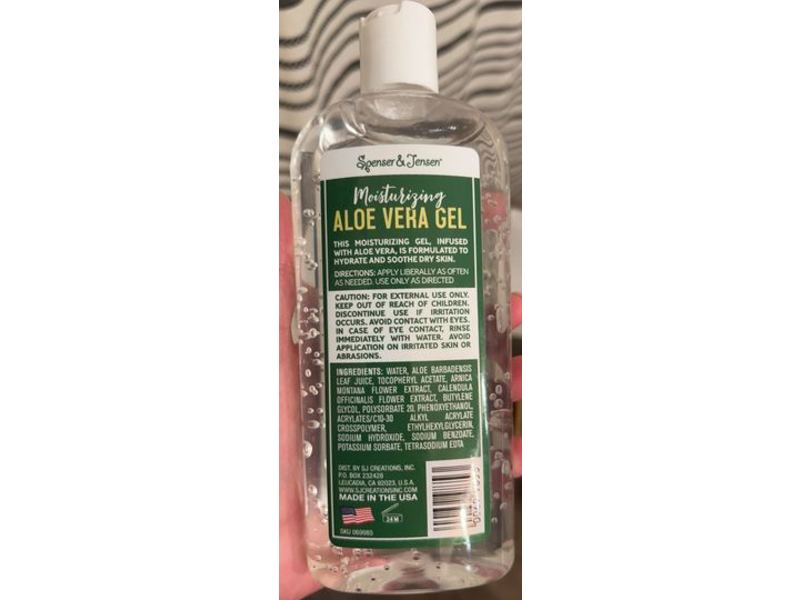 Spenser & Jensen Moisturizing Gel, Aloe Vera, 12 fl oz/355 mL