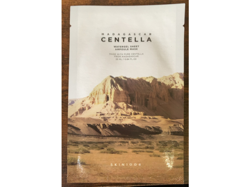 Skin1004 Madagascar Centella Watergel Sheet Mask, Ampoule, 0.84 fl oz/25 mL