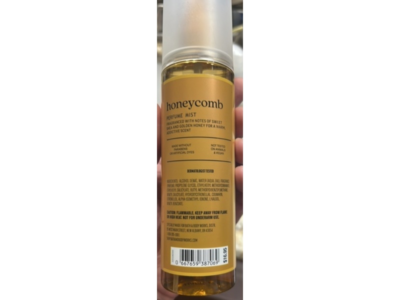 Bath & Body Works Perfume Mist, Honeycomb, 6 fl oz/177 mL