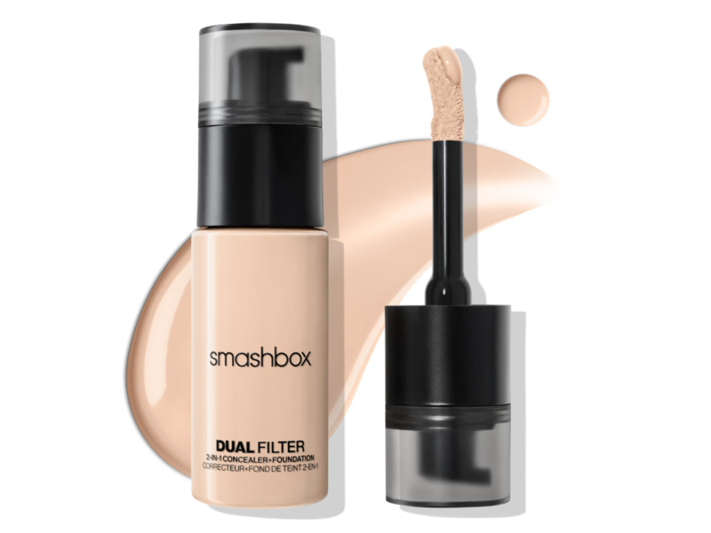 Smashbox Dual Filter 2-In-1 Concealer+Foundation, Fair Light 5 Neutral, 0.8 fl oz / 23.6 mL