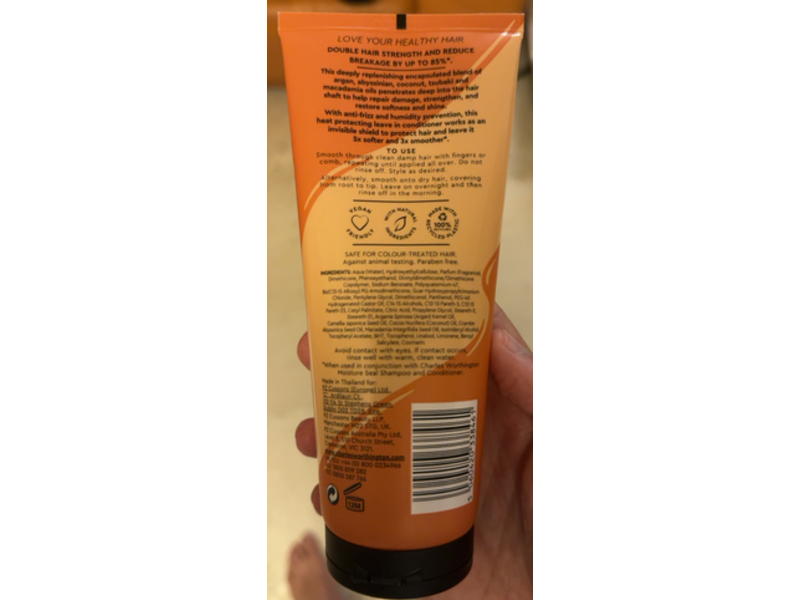 Charles Worthington Moisture Seal Hair Healer Leave-in Conditioner, 6.76 fl oz/200 mL