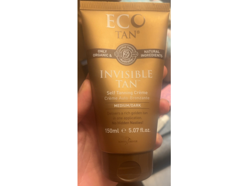 Eco Tan Invisible Tan Self Tanning Cream, Medium/Dark, 5.07 fl oz/150 mL