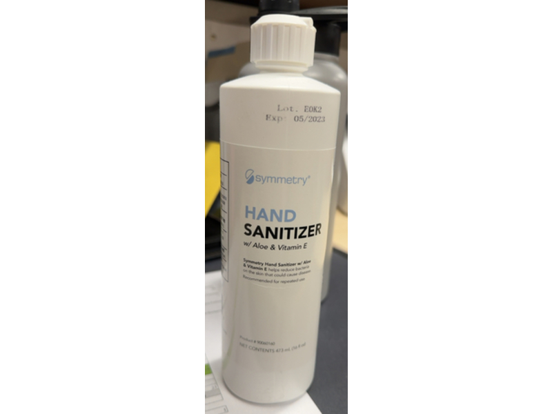 Symmetry Hand Sanitizer, Aloe & Vitamin E, 16 fl oz/473 mL