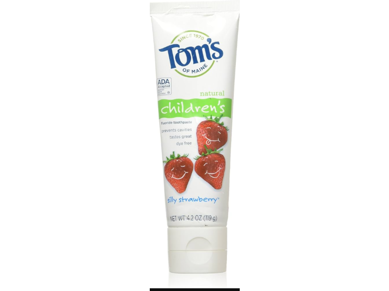 Tom's Of Maine Children's Fluoride Toothpaste, Silly Strawberry, 5.1 oz/144 g