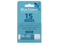 Blue Lizard Lip Balm Mineral Sunscreen, SPF 15, 0.13 oz/3.80 g, Pack Of 3 - thumbnail 1