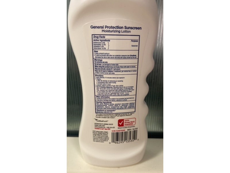 Leader General Protection Sunscreen Moisturizing Lotion, SPF 30, 8 fl oz/237 mL, Pack Of 3
