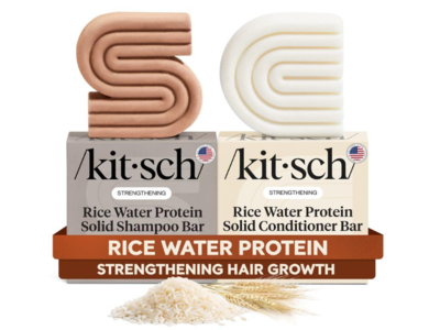 Kit Sch Protein Solid Shampoo & Conditioner Bar Set, Rice Water