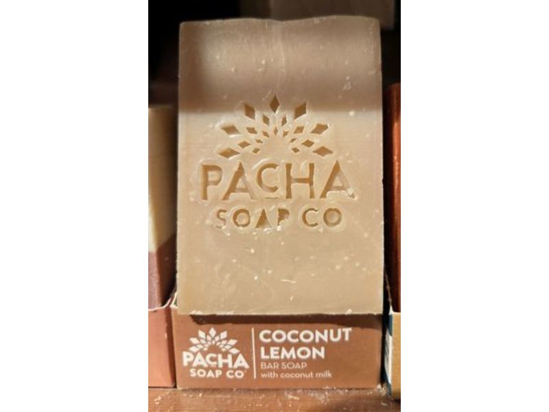 Pacha Soap Co Bar Soap, Coconut Lemon, 4 oz/113 g