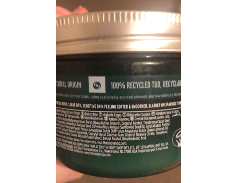 The Body Shop Almond Milk Body Butter, 13.5 oz/400 mL