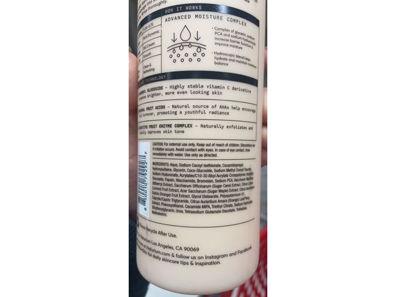 Naturium The Brightener Body Wash, Vitamin C, 16.9 fl oz/500 mL