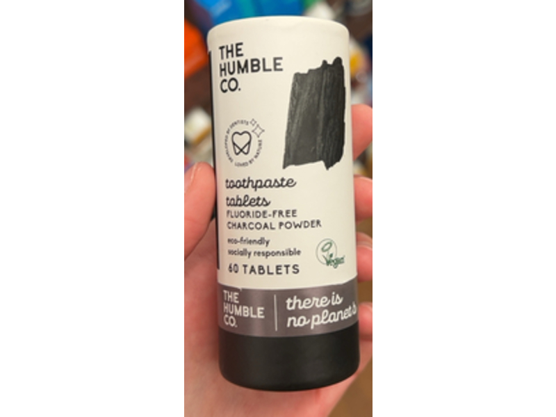 The Humble Co. Toothpaste Tablets, Charcoal Powder, 60 Count