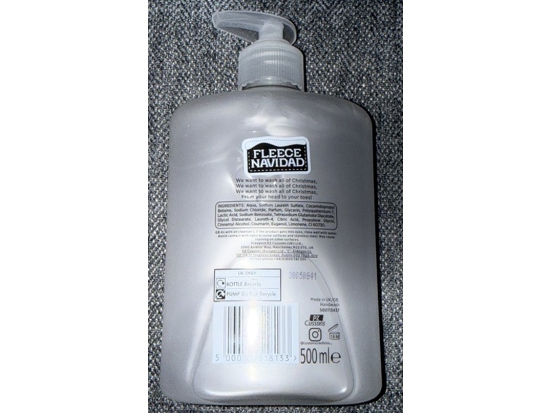 Cussons Fleece Navidad Snuggly Hand Wash, Cinnamon Spices, 500 mL