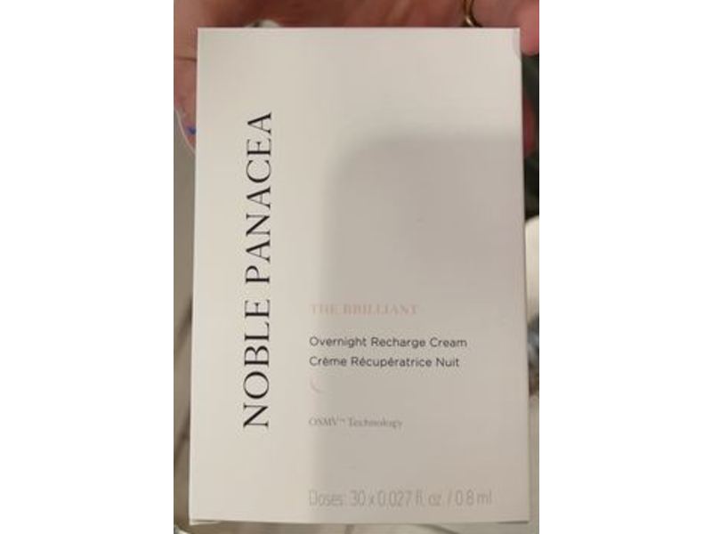 Noble Panacea The Brilliant Overnight Recharge Cream, 0.027 fl oz/0.8 mL
