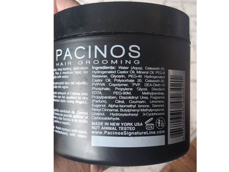 Pacinos Hair Grooming Sculpting Wax Cream, 4 fl oz/118 mL