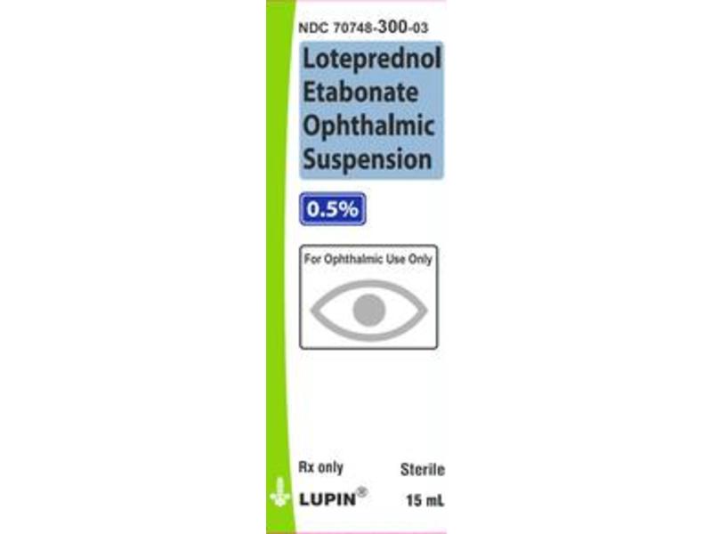 Loteprednol Etabonate Ophthalmic Suspension 0.5%, 5 mL, Lupin (Rx)