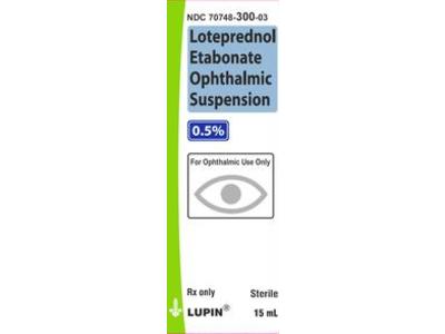 Loteprednol Etabonate Ophthalmic Suspension 0.5%, 5 mL, Lupin (Rx)