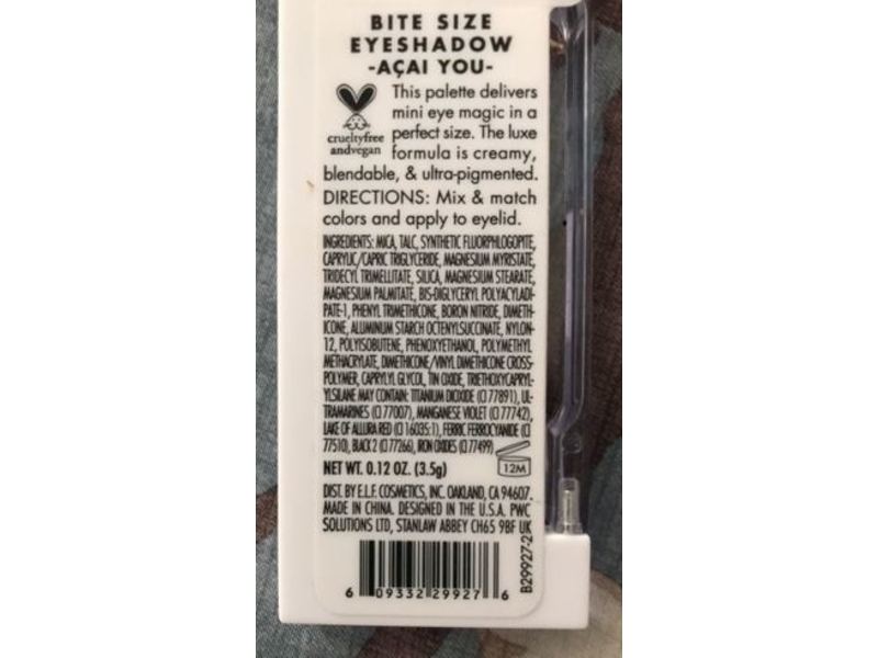e.l.f. Bite Size Eyeshadow, Acai You, 0.12 oz/3.5 g