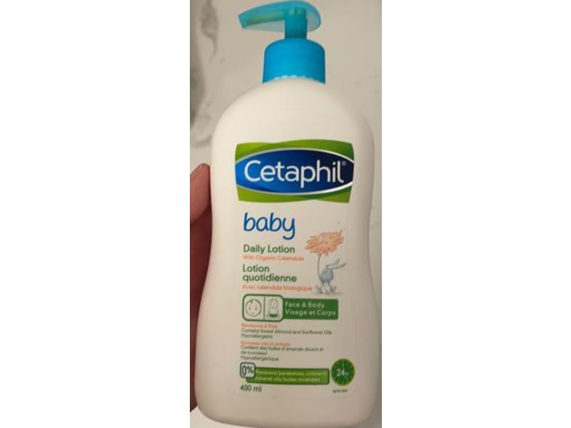 Cetaphil Baby Daily Lotion, Organic Calendula, 400 mL