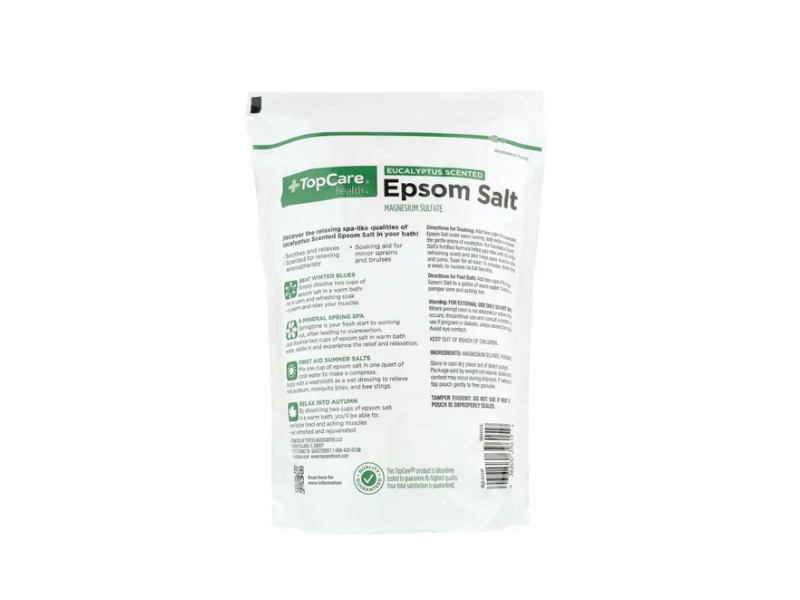 Topcare Epsom Salt, Eucalyptus Spearmint Scented, 48 oz / 1.36 kg