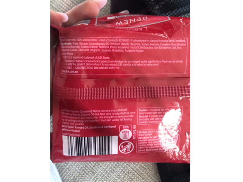 Lacura Renew Cleansing Wipes, 30 Count