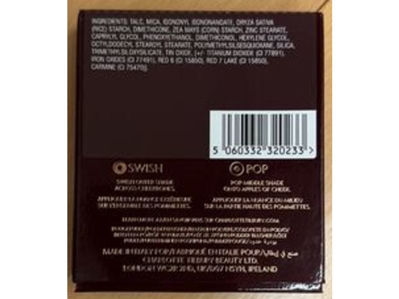 Charlotte Tilbury Cheek To Chic Blush, Ecstasy, 0.28 oz/8 g