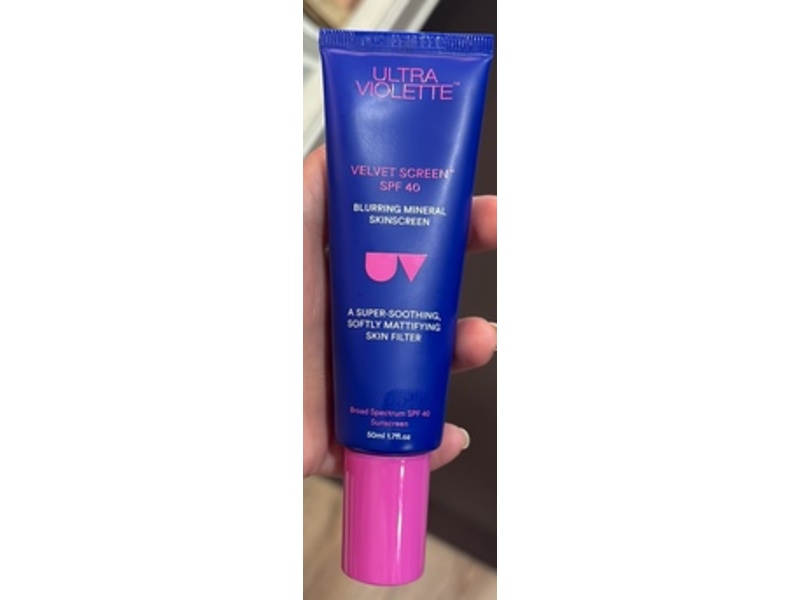 Ultra Violette Velvet Screen Blurring Mineral Sunscreen, SPF 40, 1.7 fl oz/50 mL