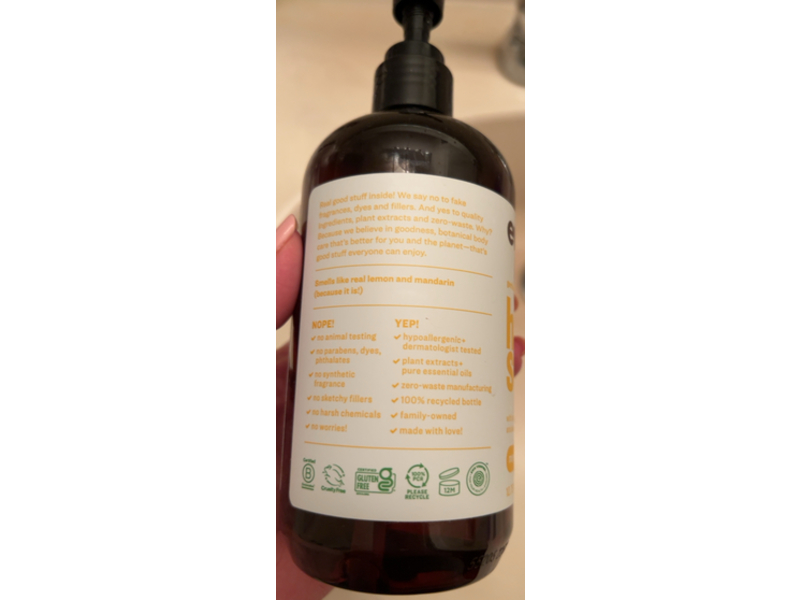 Everyone For Every Body Hand Soap, Meyer Lemon & Mandarin, 12.75 fl oz/377 mL
