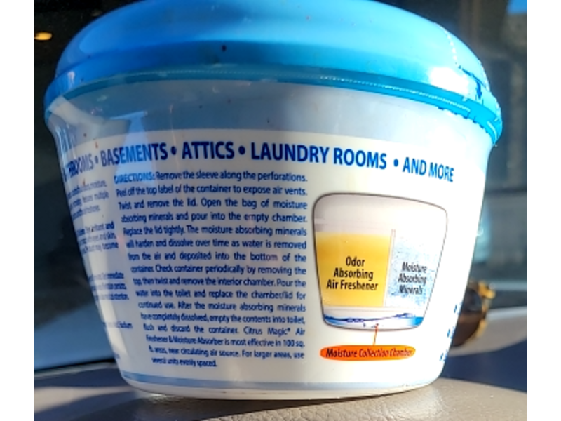 Citrus Magic Closet Moisture Absorber & Odor Eliminator, Crisp Linen, 12.8 oz/362 g