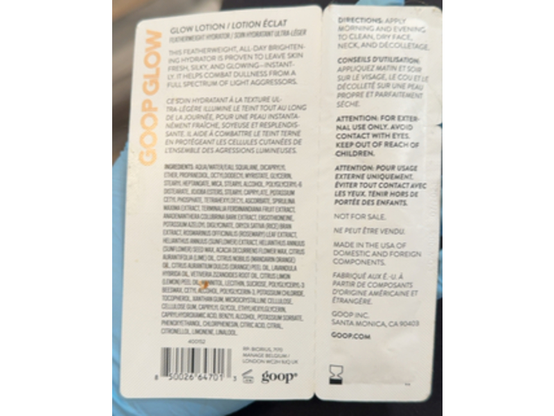 Goop Beauty Goop Glow Lotion, 0.17 fl oz/5 mL