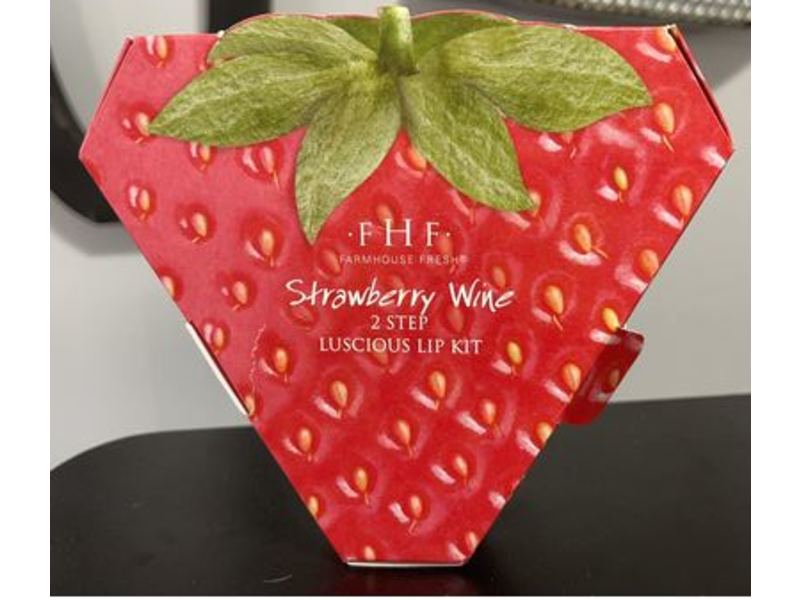 Farmhouse Fresh 2 Step Luscious Lip Kit, Strawberry Wine
