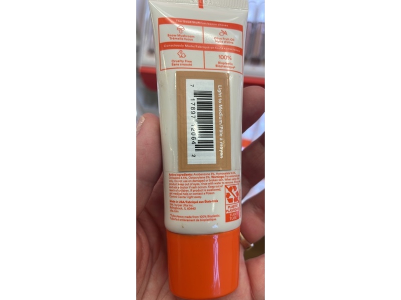 Ulta Beauty Tinted Moisturizer Sunscreen, Light To Medium, SPF 24, 1.18 fl oz/35 mL