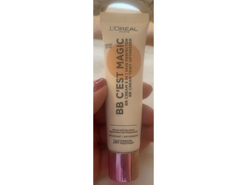 L'Oreal Paris BB C'est Magic BB Cream 5 In 1 Skin Perfector, 04 Medium, 1 oz/30 mL