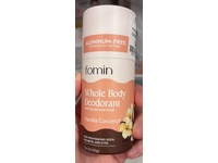 Fomin Whole Body Deodorant, Vanilla Coconut, 1.76 oz/50 g - Image 3