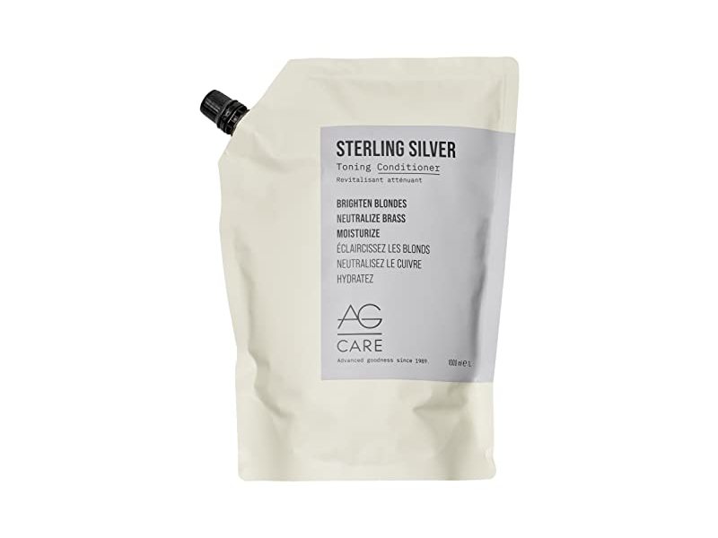 AG Care Sterling Silver Toning Conditioner, 33.8 fl oz/1000 mL