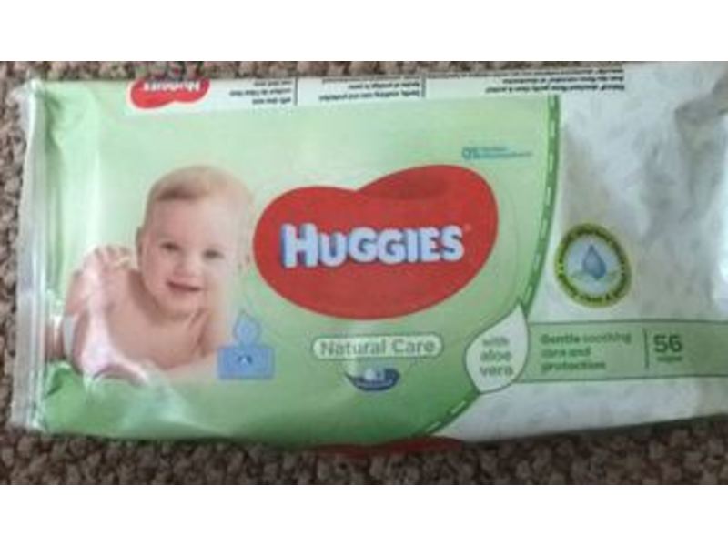 Huggies Natural Care Baby Wipes, Aloe Vera, 56 Count, Pack Of 10