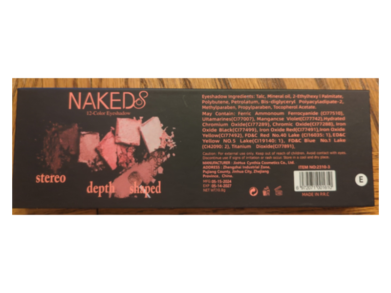 NAKEDS 12 Colour Smokey Eyeshadow Palette, 10.8 g
