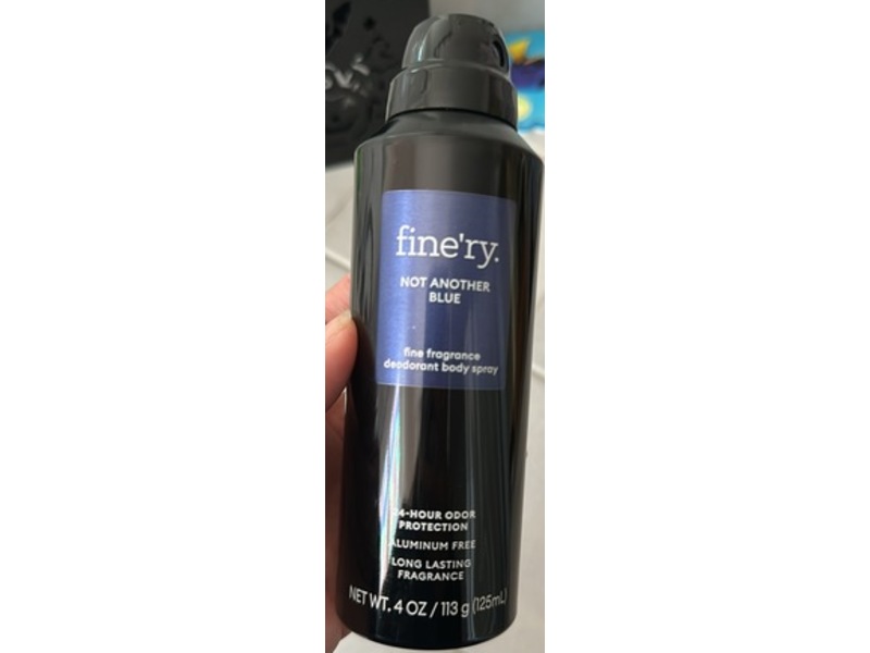 Fine'ry Fine Fragrance Deodorant Body Spray, Not Another Blue, 4 oz/113 g