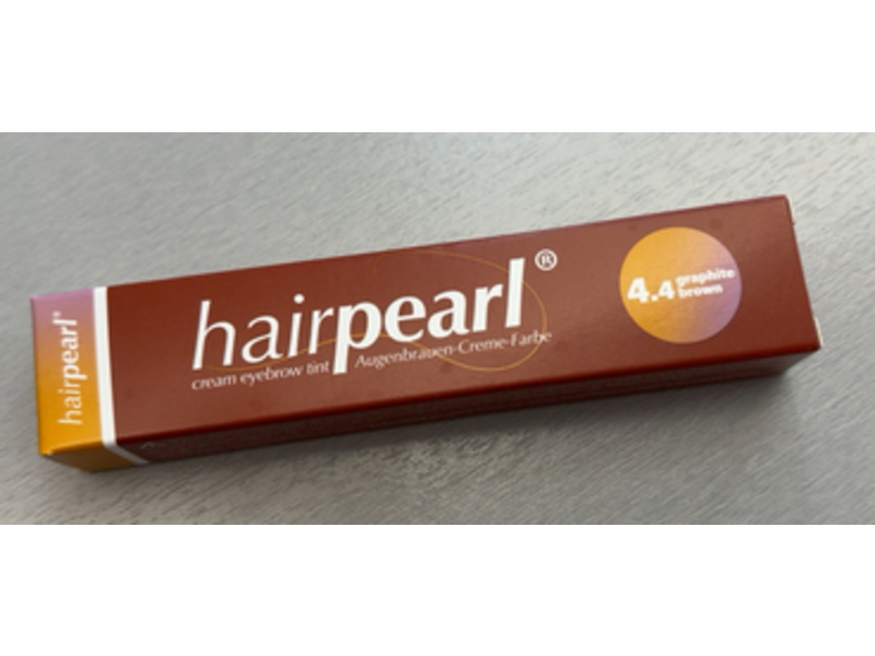 Hairpearl Cream Eyebrow Tint, 4.4 Graphite Brown, 20 mL
