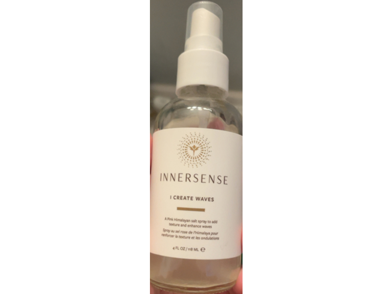 Innersense Organic Beauty I Create Waves Sprays, Pink Himalayan Salt, 4 fl oz/118 mL